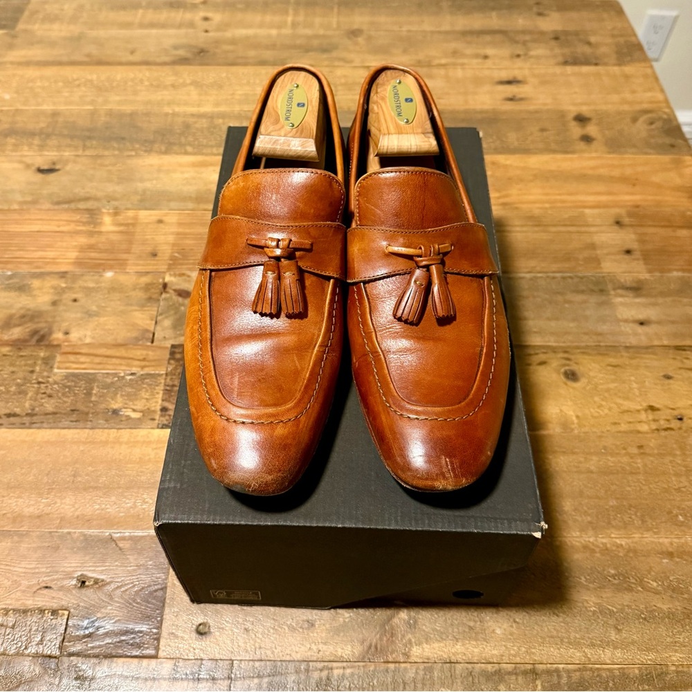 Ted Baker Brown Leather Tassel Loafers